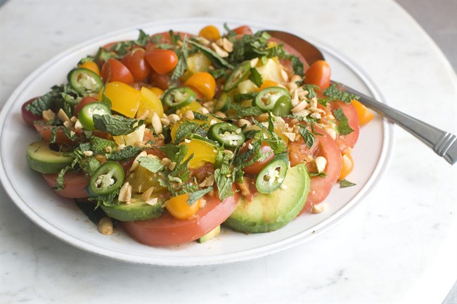 Celebrate the season with a triple-tomato salad