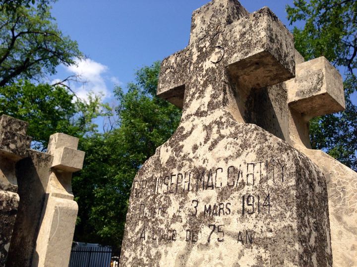 Oblate Fathers graves St. Boniface Winnipeg Franco-Manitoban Cultural Centre