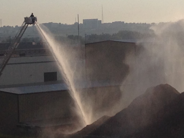 A Fire breaks out at Calgary Metal Recycling on Ogden Rd.
