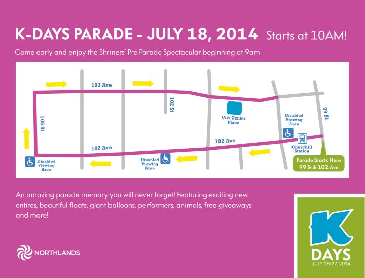 WATCH 3D aerial animation of KDays parade route Edmonton