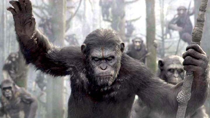 A scene from 'Dawn of the Planet of the Apes.'.