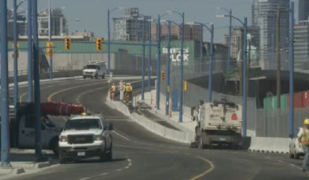 The Powell Street Overpass.