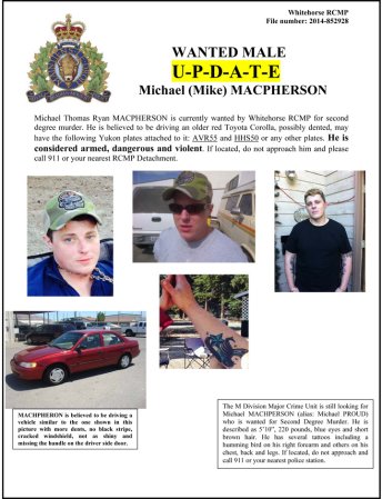 Yukon murder suspect may be heading to western Canada | Globalnews.ca