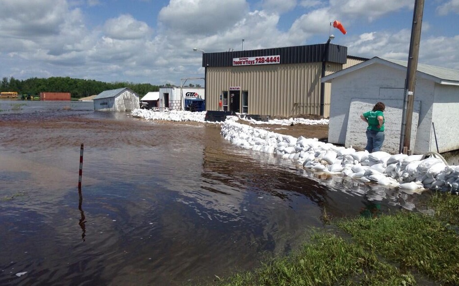 Hundreds of home and business owners in Melville continue cleanup efforts, as water levels begin to recede around the community.