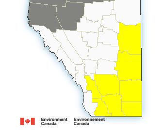 Severe thunderstorm watch issued for Alberta communities - image
