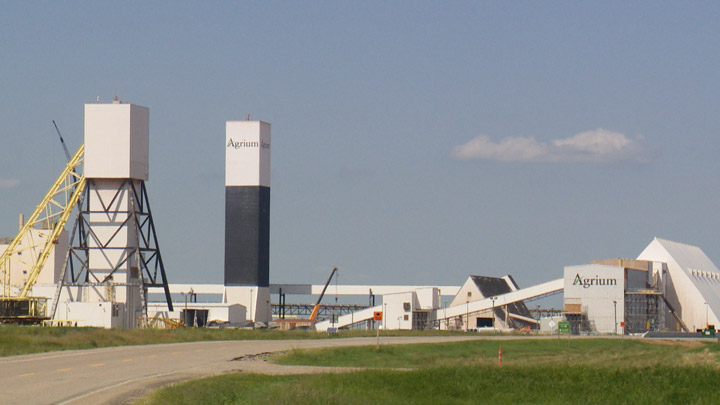 The Agrium potash mine near Vanscoy, Sask. has suspended production.