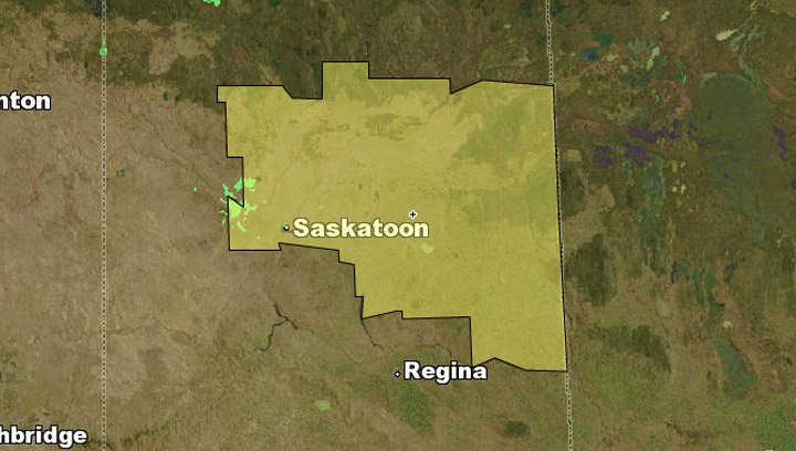 Environment Canada issues severe thunderstorm watch for parts of Saskatchewan.