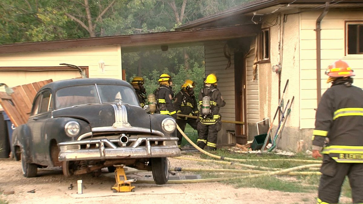 Fire crews battled a basement fire on August 4, 2014 on Muriel Street.