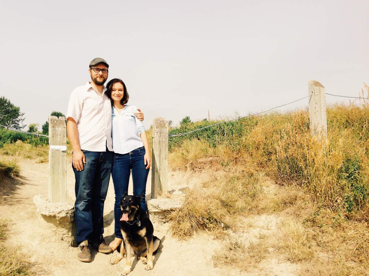 Abby and Dave Moss in Nose Hill Park.