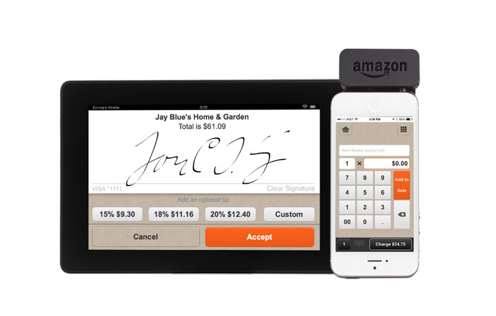 Amazon is taking direct aim at mobile payment systems
such as Square by introducing the Amazon Local Register.