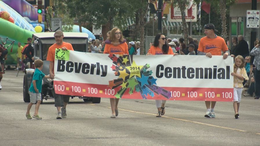 The community of Beverly celebrates its centennial with a parade along 118 Ave., Saturday, August 23, 2014. 