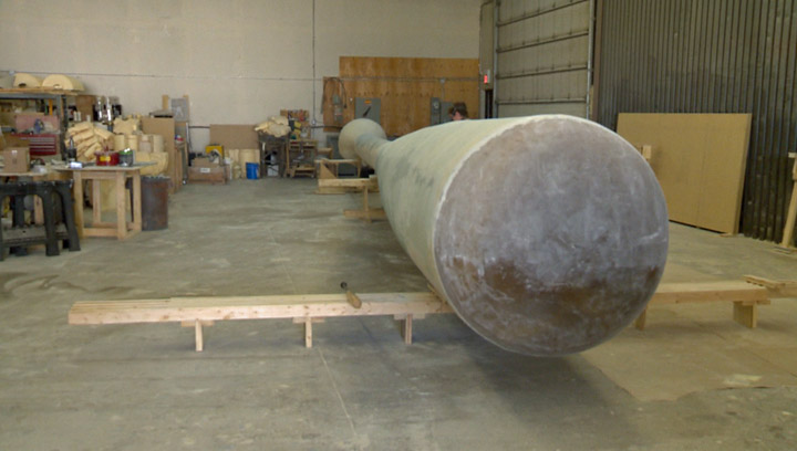 The largest baseball bat in Canada is getting ready to be placed at its new home in Saskatchewan.