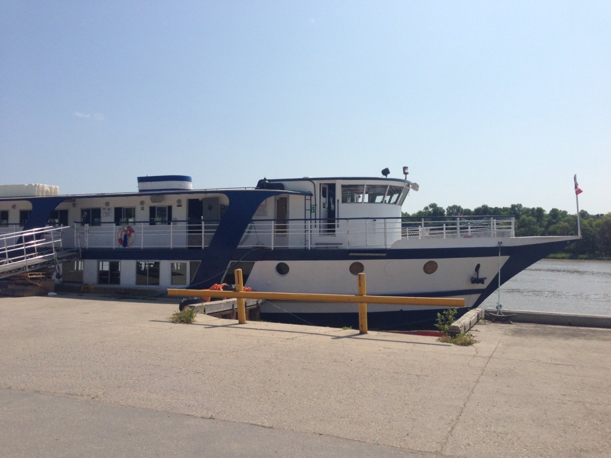 The M.S. River Rouge will stay docked in Selkirk for another day after low attendance Sunday .