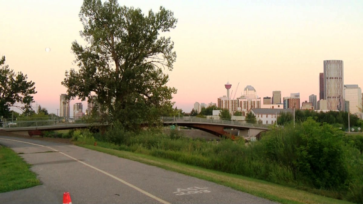 The Elbow River Traverse is approximately 63 meters long, and connects the west bank of the Elbow River at Fort Calgary to the east bank in Inglewood.