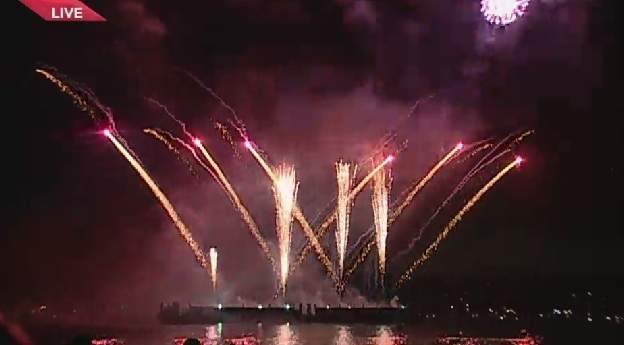 Japan's show at the Celebration of Light 2014.