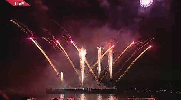 Japan's show at the Celebration of Light 2014.