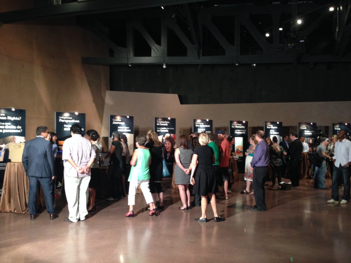 10 galleries are unveiled at the Canadian Museum for Human Rights on August 13, 2014.