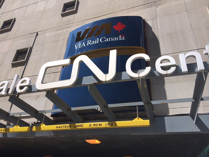 Gare Centrale, the Via Rail train station in downtown Montreal.