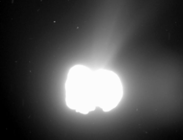 Comet 67P/Churyumov-Gerasimenko activity on 2 August 2014.