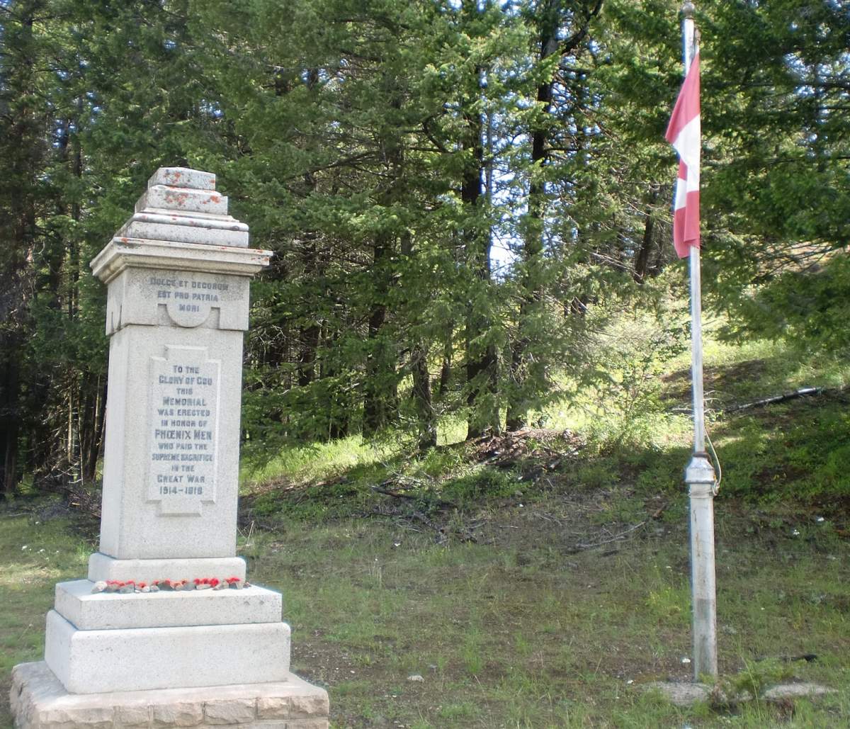 The cenotaph of Phoenix, B.C.
