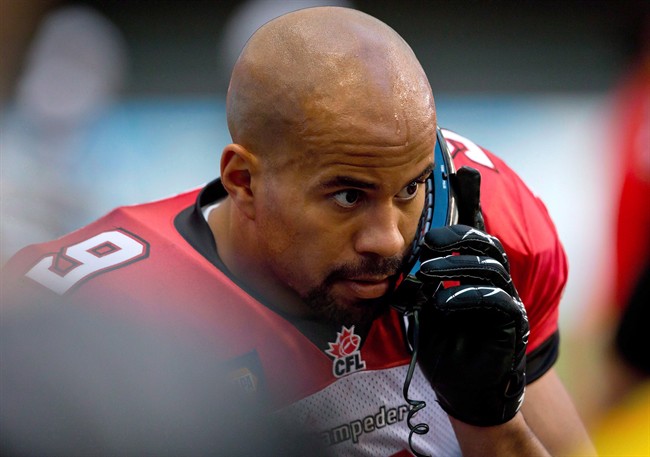 Jon Cornish, seen here in a 2014 file photo, will be out of the Stampeders lineup.