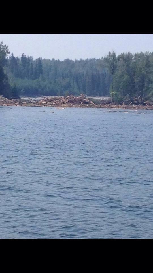 Quesnel Lake, near the site of the breach, via Facebook.