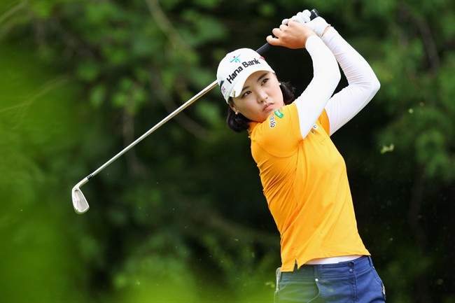 So Yeon Ryu, of South Korea, watches her tee shot on the 8th hole during final round play at the Canadian Pacific Women's Open golf tournament in London, Ont., on Sunday, Aug. 24, 2014. So Yeon Ryu, of South Korea, watches her tee shot on the 8th hole during final round play at the Canadian Pacific Women's Open golf tournament in London, Ont., on Sunday, Aug. 24, 2014. 