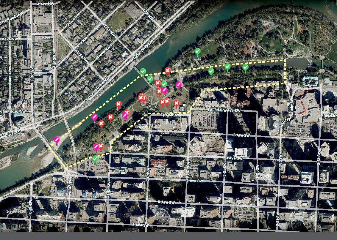 The City of Calgary is looking for public input as they begin planning the future of West Eau Claire Park.