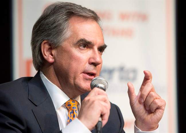 PC Alberta leadership candidate Jim Prentice speaks during the Alberta Progressive Conservative leadership forum in Edmonton, Alberta on Thursday Aug. 21, 2014.