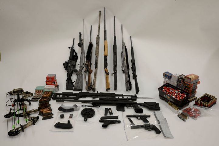 A 29-year-old Fort McMurray man was arrested and 13 firearms were seized by Alberta Law Enforcement Response Teams. 