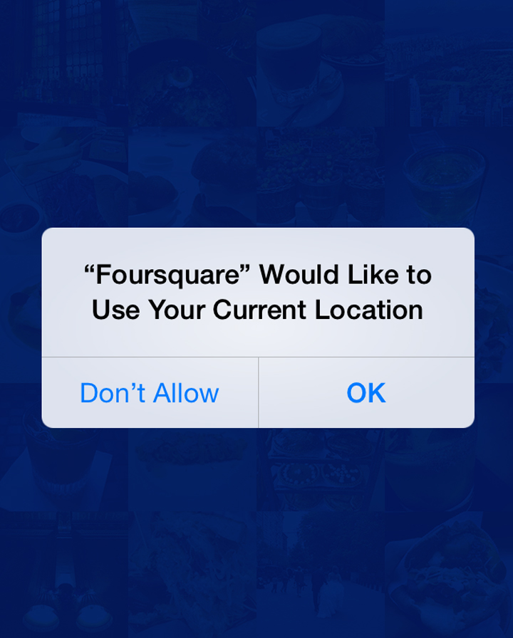 “Foursquare uses you background location to help you discover great places, even when your phone is in your pocket,” reads the description in the app.