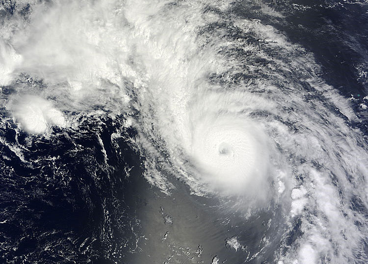 NASA’s Terra satellite captured this image of Typhoon Genevieve on August 09, 2014.