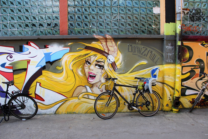 A graffiti mural in Berlin.