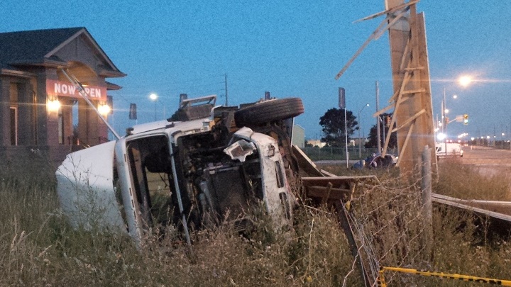 Fatal collision between dump truck and car in Brampton - image