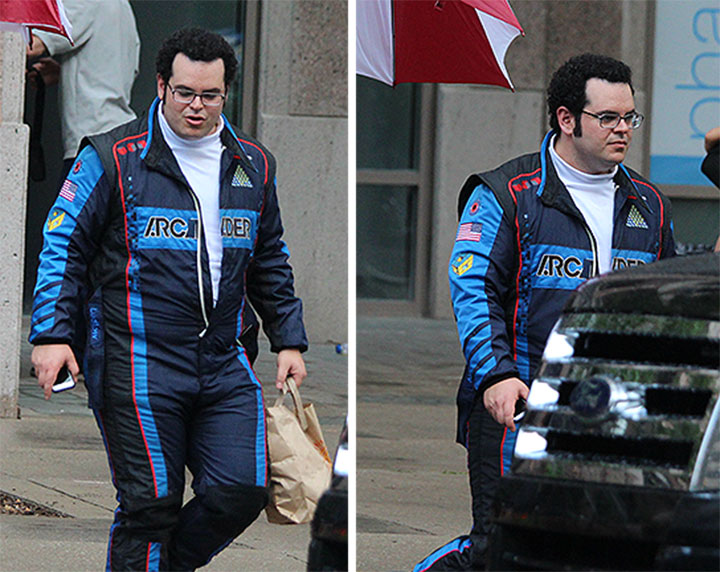 Josh Gad on set of ‘Pixels’ in downtown Toronto on Aug. 4, 2014.