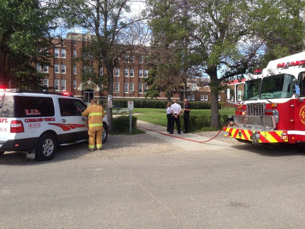 Fire crews were called to Luther College on Thursday morning after a fire was reported inside the school.