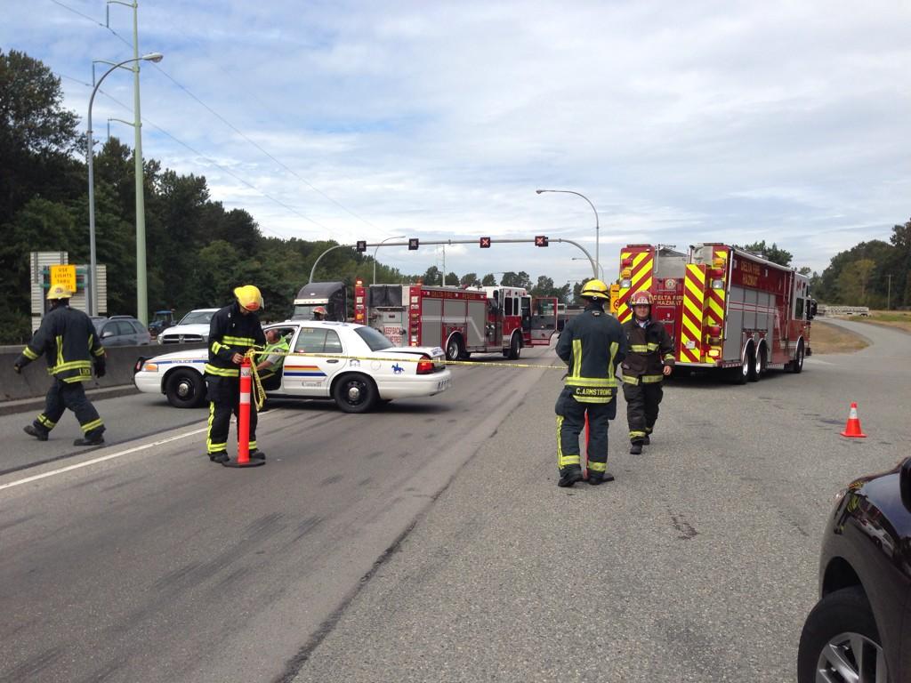 Massey Tunnel northbound reopens after fuel spill - image