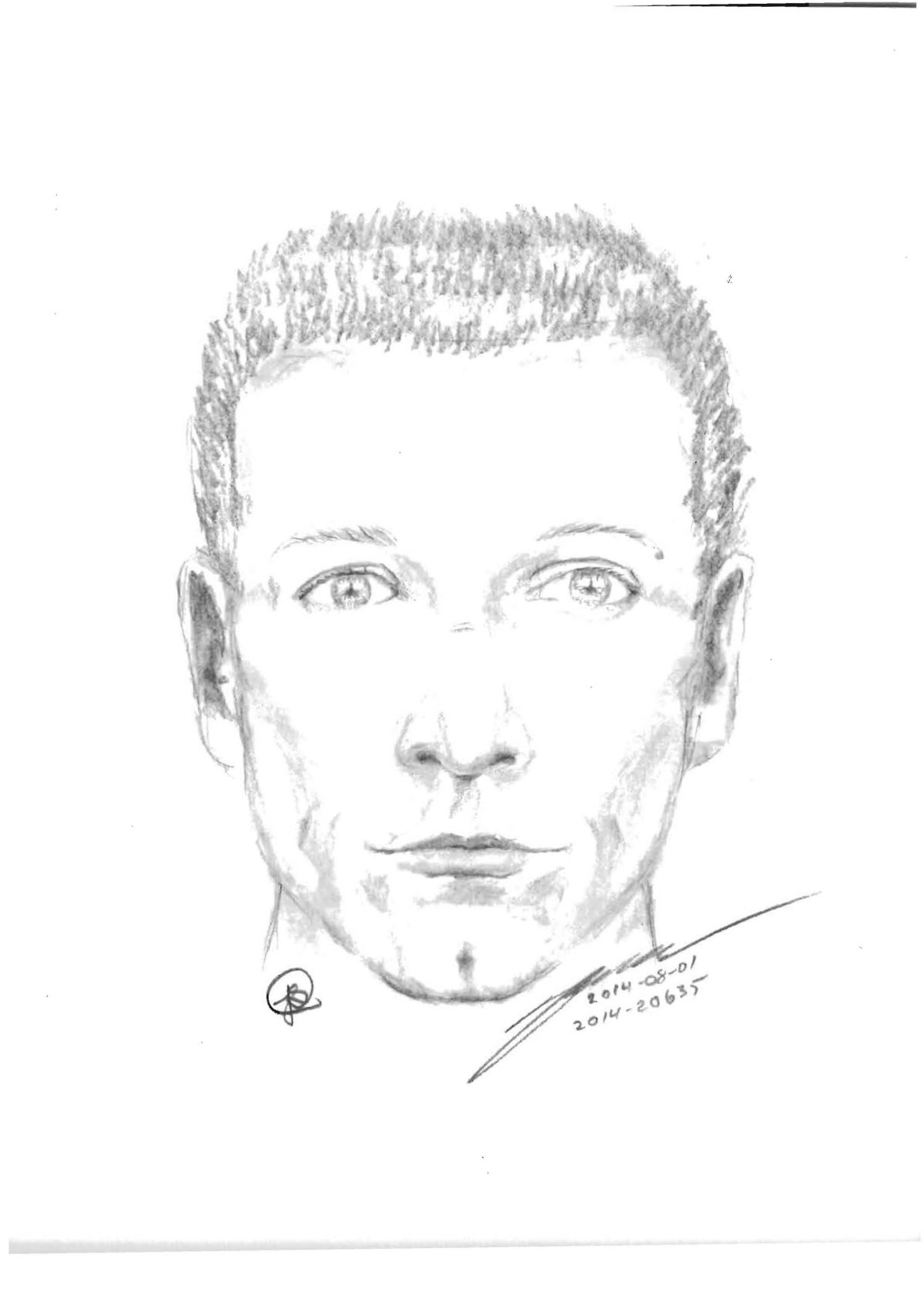 Sketch of a man wanted in connection to an attempted abduction.