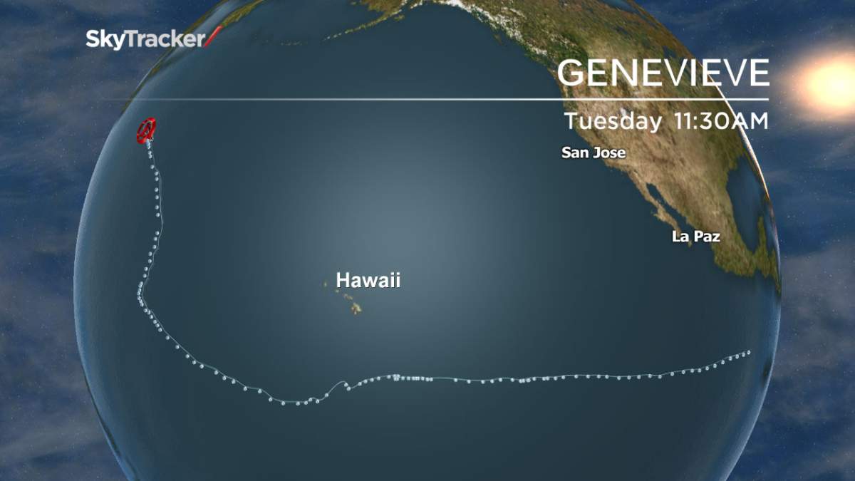 hurricane, typhoon, Genevieve