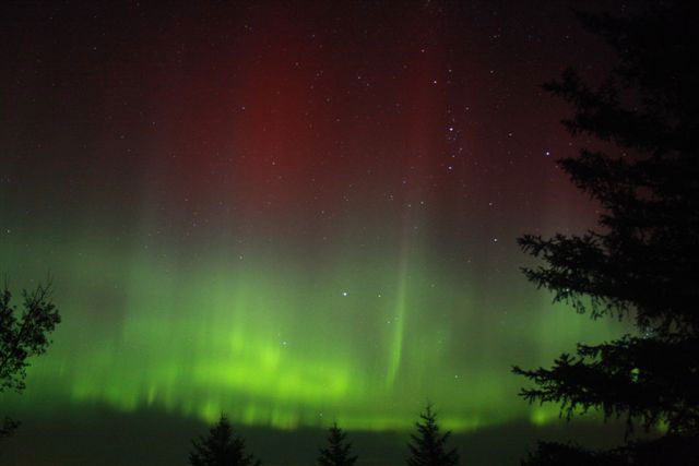 northern lights across Canada