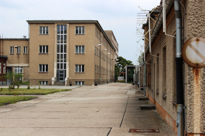 The yard inside Hohenschönhausen, a former Stasi prison in Berlin.