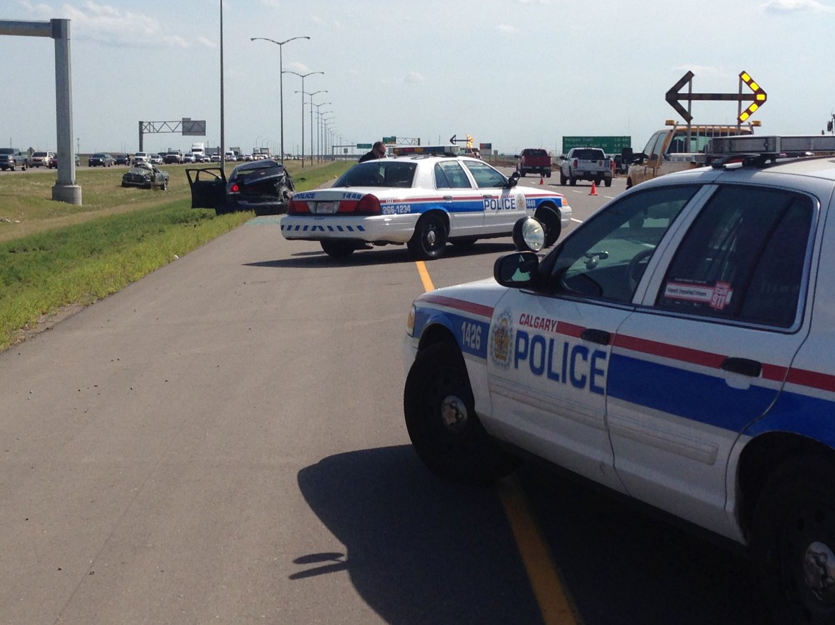 A crash on Stoney Trail on August 1, 2014.