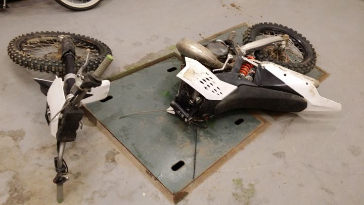 A 27-year-old Sylvan Lake man was killed Saturday, August 30, 2014 in a collision involving two dirt bikes.