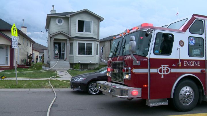 A home in Taradale was evacuated after a fire broke out on Saturday, August 16, 2014.