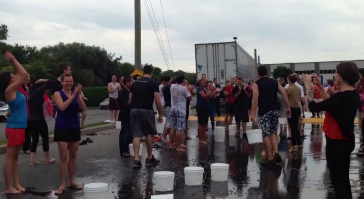 More than 70 employees at Tenaquip took on the ice bucket challenge together.