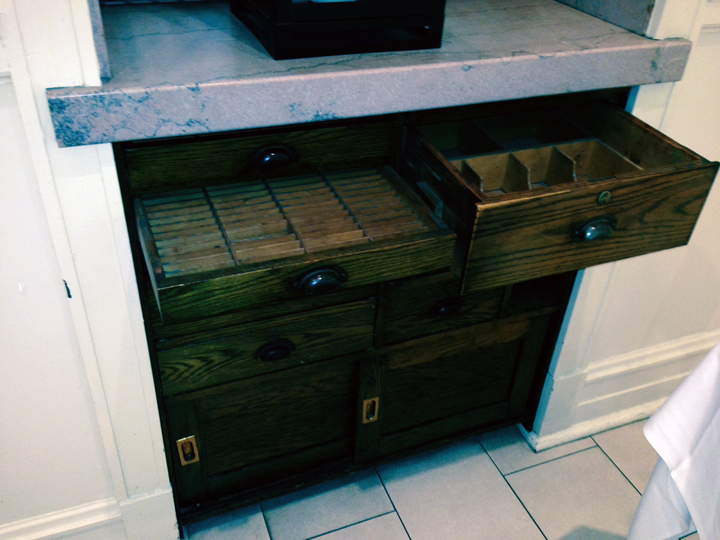 Ticket wicket drawers