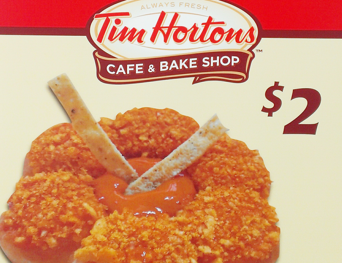 Tim Horton's new Buffalo Crunch doughnut is available at the Great New York State Fair for $2.