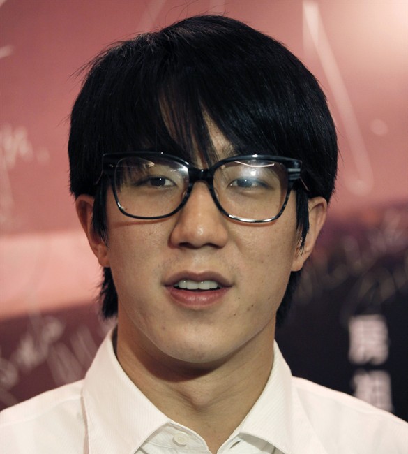 In this June 14, 2010 file photo Hong Kong actor Jaycee Chan attends a premiere of his new film " Break Up Club " in Hong Kong.