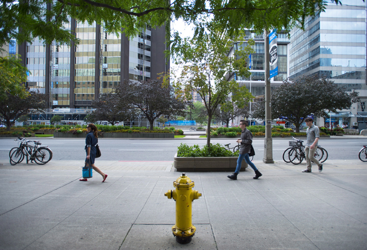 The fire hydrant located at 393 University Avenue in Toronto is pictured on Thursday, August 7, 2014.
