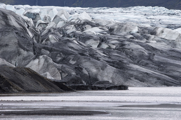 A picture taken on July 8, 2014 shows the Vatnajokull in southeast Iceland. 